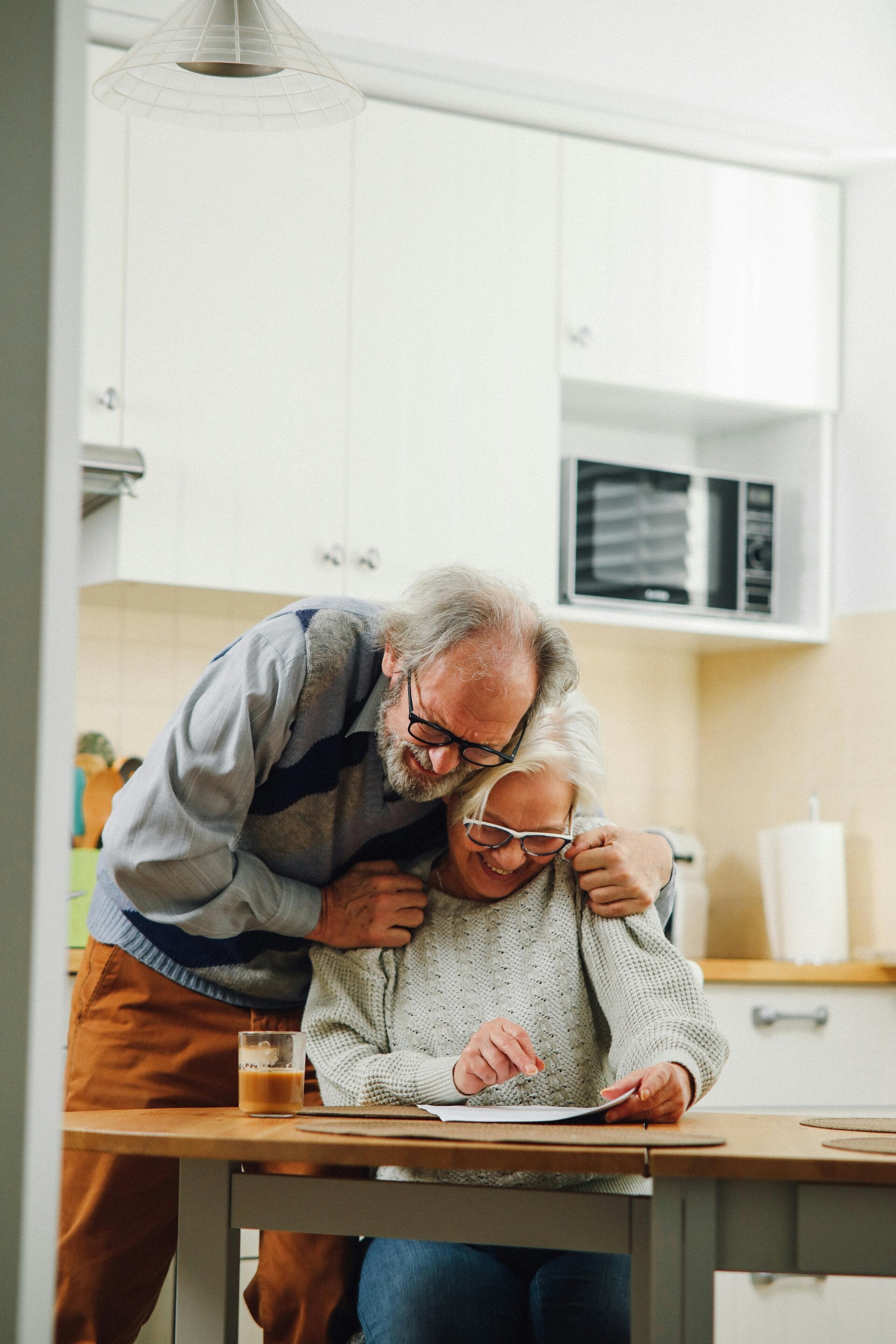 Caregiver helping a senior